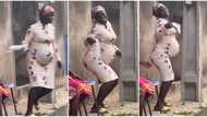 Heavily pregnant woman dances strongly on the street, video of precise steps goes viral