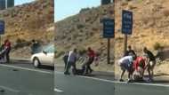 Good Samaritans heading home from bible study rescue elderly couple from burning car