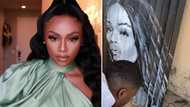 Talented artist creates stunning double-sided painting of Bonang Matheba in video, Queen B asks to buy it