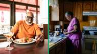 Hearts melt over sweet video of grandpa eating at ex-wife house despite being remarried