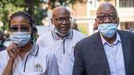 Duduzile Zuma accompanies her father to lay charges against Advocate Billy Downer