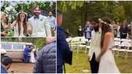 Stunning bride wears tactile dress for wedding for unsuspecting blind husband