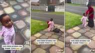 Little girl has adorable reaction to big bro returning back home from school, SA hearts melt: "Uyamthanda"