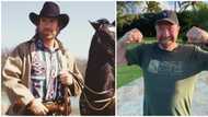 Age is "scared": Chuck Norris shows off biceps as he celebrates turning 82