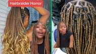 South African woman's American hair salon nightmare: R1k+ French curl braids turned into a disastrous style