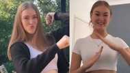"She can groove": Lady shows off Pabi Cooper inspired dance moves, Mzansi can't deal