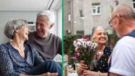 Elderly man gifts his wife 1 rose in mall on Valentine's Day in TikTok video
