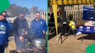 "Sharing is caring": DA and ANC set political differences aside to share a braai during campaigns