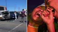 Viral video shows taxi crashed into into Lamborghini, Mzansi ridicules the expensive accident
