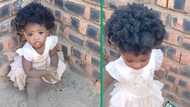 Toddler in TikTok video playing in dirt looks cute, Mzansi viewers gush over adorable girl