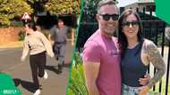 "He was on his lunch break": Gauteng woman does foot pursuit challenge with her SAPS husband