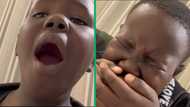 Boy bursts into tears when he meets his little brother in emotional TikTok video, Mzansi chopping onions