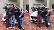 'Scandal!' star Kagiso Modupe gifts Mercedes Benz to wife Liza Lopes for Mother's Day, snaps go viral: "So sweet"