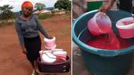 Limpopo lady starts own floor polish-making business using NSFAS money, inspires Mzansi with her hustle