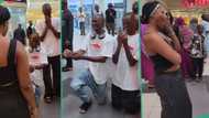 "Even the crowd doesn't support": Video shows moment twin brothers proposed to twin sisters at mall