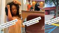 "True love exists": Fine lady visits lover in jail, video melts hearts as boyfriend blows her a kiss