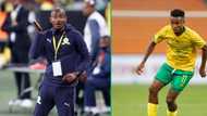 AFCON: Mamelodi Sundowns coach Rulani Mokwena shows love to Bafana Bafana star Themba Zwane
