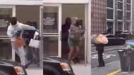 Thieves caught on video escaping with expensive handbags from exclusive designer store