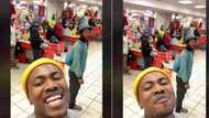 Man in Capetown screams in Shoprite, SA amused by Xhosa person complaining in background