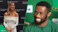 "Rachel lookalike": SA mistakes blonde woman with Siya Kolisi at airport for ex-wife