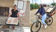 SA inspired by hardworking bakery owner who delivers bread using bicycle in her hood: “Keep up the good work”