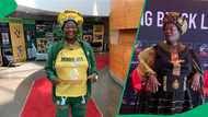 Mama Joy comes under heavy fire for 'bullying' young fan at Bafana Bafana vs Congo match