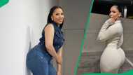 Thuli Phongolo shows off her gorgeous legs in stunning mini dress, SA can't deal: "You're beautiful"