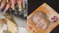 Polokwane woman tears up R20 note for her acrylic nails, Mzansi divided, “This is illegal”