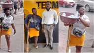Kindhearted man helps one-legged lady hawking sachet water with donation
