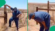 "So unfair to taxpayers": Video of policeman's struggle to climb over a fence sparks concern
