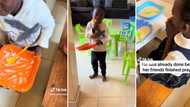 Hilarious video of young boy chowing down his breakfast before friends have even finished praying defeats SA