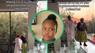Tiktok post of woman mocking granny has Mzansi focusing on the house, not the jokes