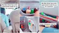 Taxi driver turns car into mini supermarket, makes drinks, sweets & biscuits available for passengers in video