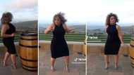 Mzansi screams at TikTok video of curvy curly haired babe busting some impressive dance moves in heels