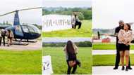 Man proposes to bae after sending helicopter to pick her up, video goes viral