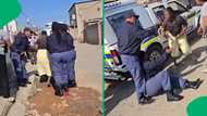 "They must arrest her": Woman pushes a police officer to the floor during an argument, SA stunned