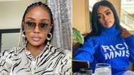 Thembi Seete shares adorable snaps of her Cape Town escape, 'Gomora' actress poses next to classic VW Beetle
