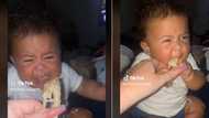 Baby fights mom for chicken in TikTok with 3.1M views, infant's stubborness amazes peeps