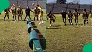 "Send them to the World Cup": Springboks team playing soccer in training has Mzansi losing it