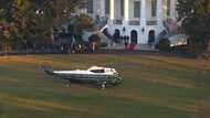 Trump leaving the White House for the last time as president
