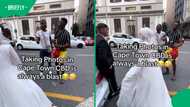 Cape Town CBD wedding photoshoot goes viral after strangers serenade bride during photo session