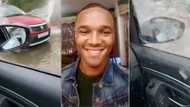 Man driving with window down splashed with water in viral video, Mzansi stunned