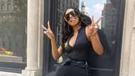 Bonang shows off NYC Christmas trees after a false report claims she is keeping a low profile in SA