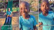 Cheeky boy gifted with soccer boots asks where the ball is and whether he should kick rocks, Mzansi amused