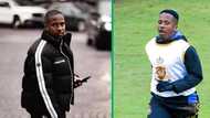 Andile Mpisane breaks a sweat in intense training session, SA reacts: "Mommy can't buy him the body"