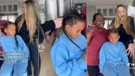 American white lady learns to cornrow kid's curly hair from black mom-in-law, TikTok gets 3.7M views as peeps rate her work