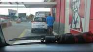 Pic of SA dad standing at drive through with pram leaves many inspired