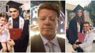 Dad celebrates daughter's graduation, carries her to recreate his own grad photo