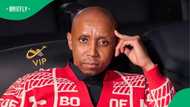 Video of S'dumo Mtshali receiving a portrait has Mzansi losing it: "Rasta has a son?"