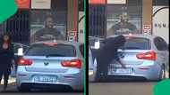 Mzansi cracks up over woman struggling to open BMW boot in viral video